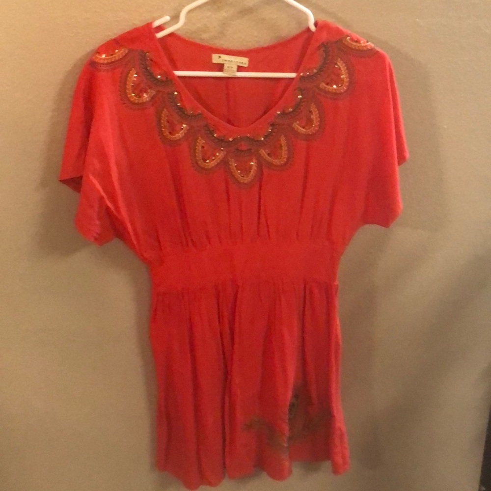 Coral tunic